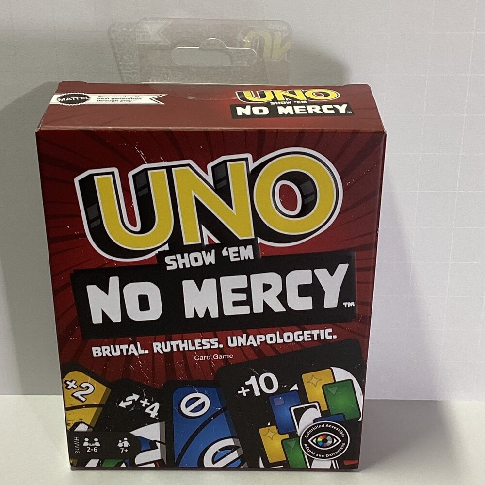UNO Show 'Em NO MERCY Card Game Brand New Sealed